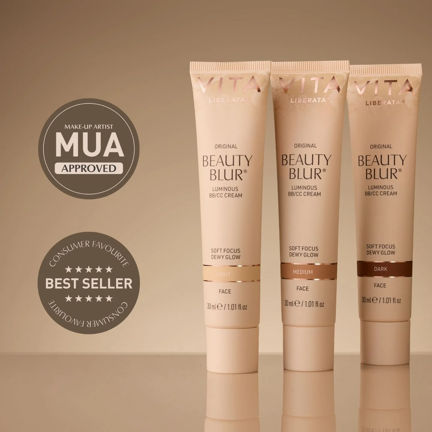 BEAUTY BLUR & FACE BRUSH SET: LIGHT - Image 3
