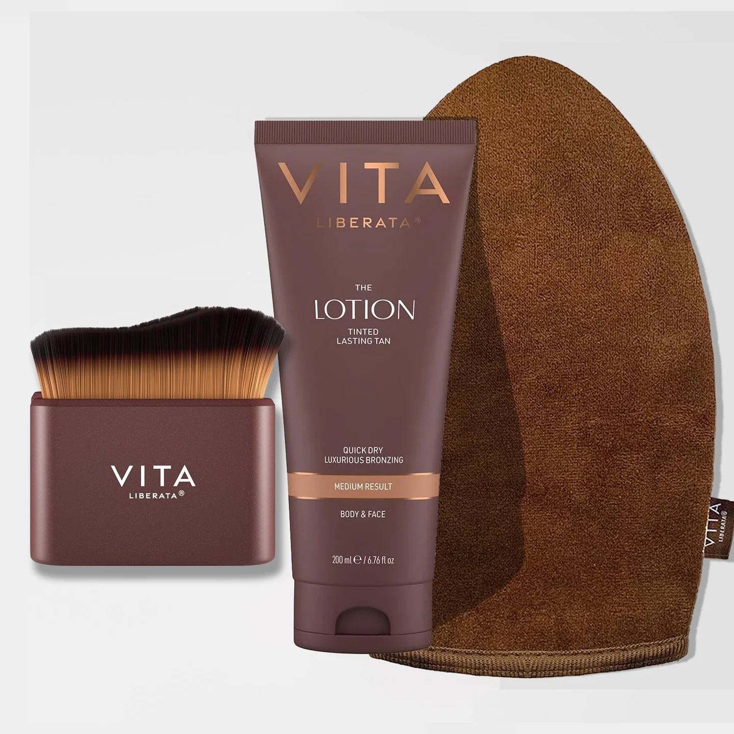 2 IN 1 MIRACLE  BRUSH & MITT SET MEDIUM